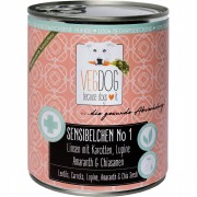 Sensibelchen No 1 (Linsen Karotten Lupine) NICHT BIO 800g Hund Nassfutter VegDog